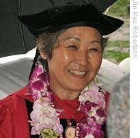 Jin Kyu Robertson graduating with a Ph.D. from Harvard University in 2006